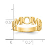 10K Polished Mom Ring
