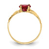 10k CZ Birthstone Claddagh Rings