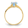 10k CZ Birthstone Claddagh Rings