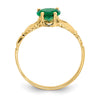 10k CZ Birthstone Claddagh Rings
