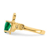 10k CZ Birthstone Claddagh Rings