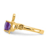 10k CZ Birthstone Claddagh Rings