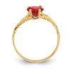 10k CZ Birthstone Claddagh Rings