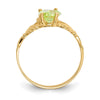 10k CZ Birthstone Claddagh Rings