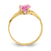 10k CZ Birthstone Claddagh Rings