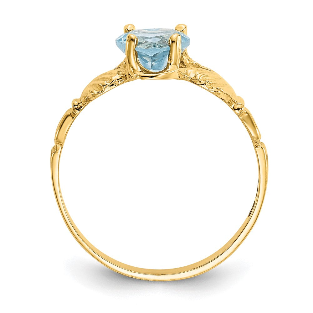 10k CZ Birthstone Claddagh Rings