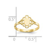 Gold Polished Children's Signet Rings