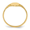 Gold Polished Children's Signet Rings