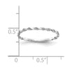 Gold Diamond-cut Twisted Rope Rings