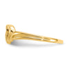 Gold Polished Heart Rings
