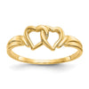 10K Heart Ring
