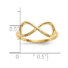 Gold Polished Infinity Rings
