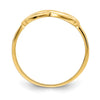 Gold Polished Infinity Rings