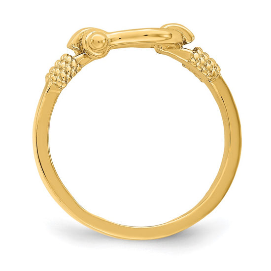 Gold Polished Shackle Rings