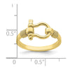 Gold Polished Shackle Rings