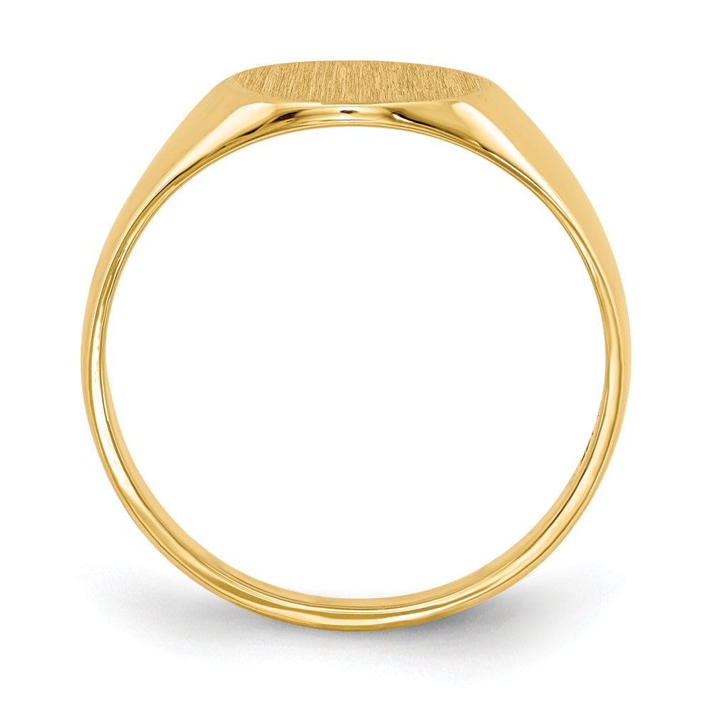 Gold Polished Circle Open Back Signet Ring — 10k Yellow Gold