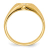 Gold Polished Children's Diamond Signet Rings