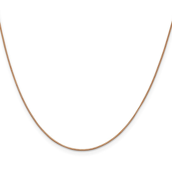 10k Rose Gold .70mm Box Chain