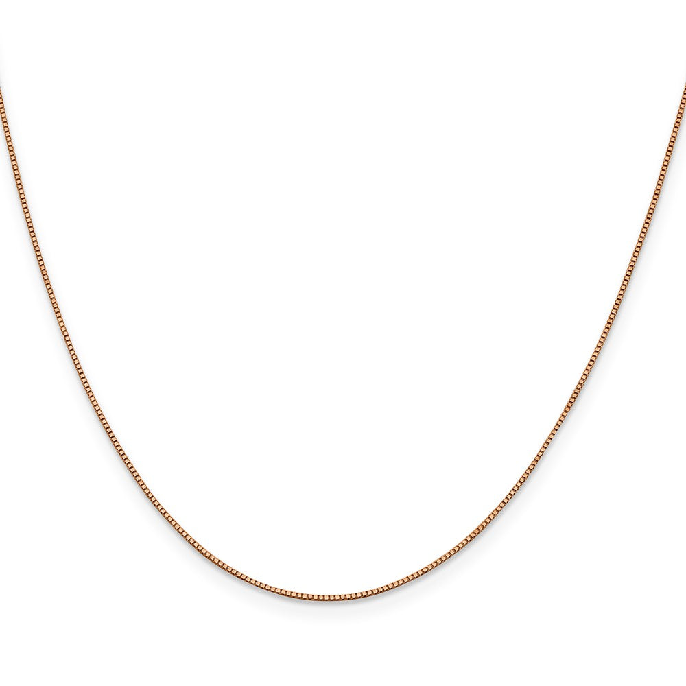 10k Rose Gold .70mm Box Chain
