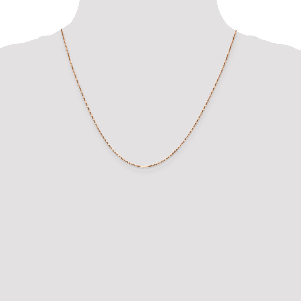 10k Rose Gold .70mm Box Chain