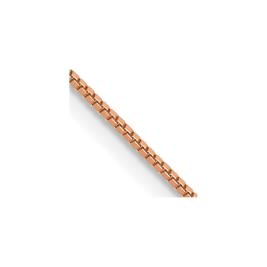 10k Rose Gold .70mm Box Chain