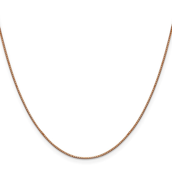 10k Rose Gold .9mm Box Chain