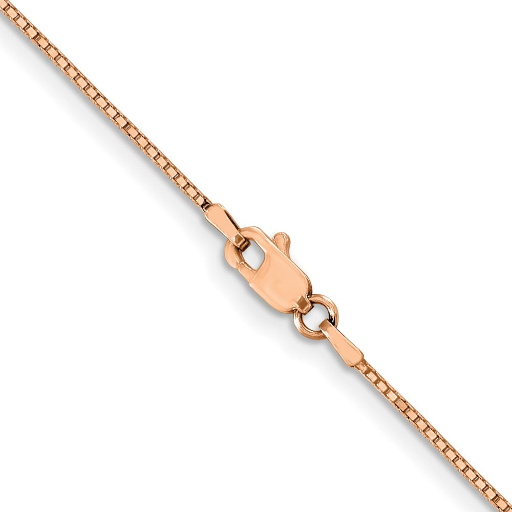 10k Rose Gold .9mm Box Chain