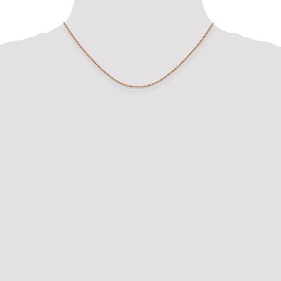 10k Rose Gold .9mm Box Chain