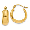 7mm Gold Polished Round Hoop Earrings