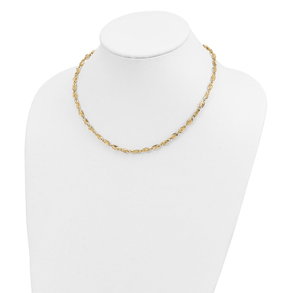 10k Fancy Link Necklace