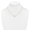 Gold Heart and Infinity Symbol Necklace
