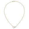 Gold Heart and Infinity Symbol Necklace