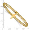 10k Cross Dangle Stretch Mesh Bracelet