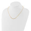 10K Diamond-cut Beaded 18in Necklace