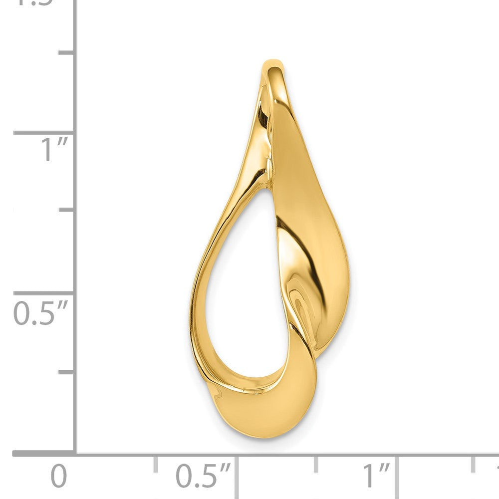 Gold Polished Slide Pendant