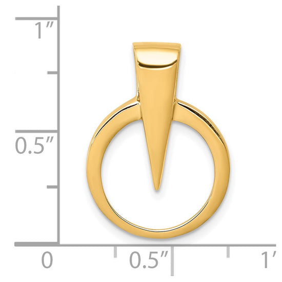 Gold Polished Slide Pendants