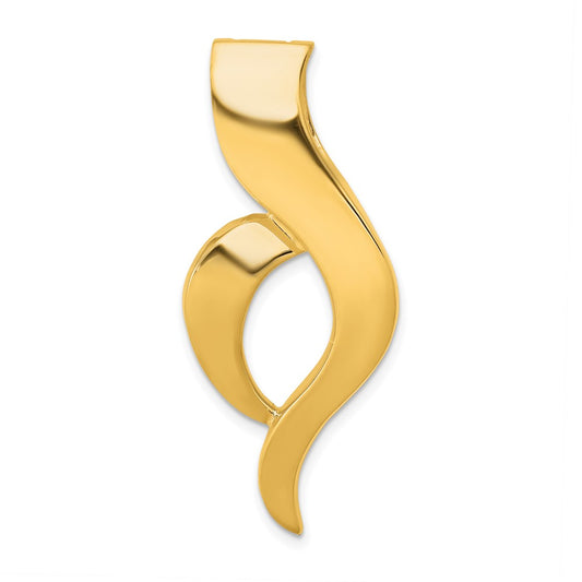 Gold Polished Slide Pendant