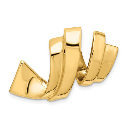 Gold Polished Slide Pendant