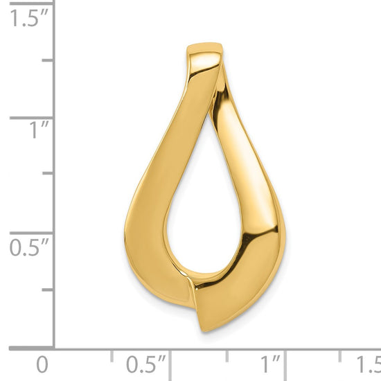 Gold Polished Slide Pendants