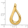 Gold Polished Slide Pendant