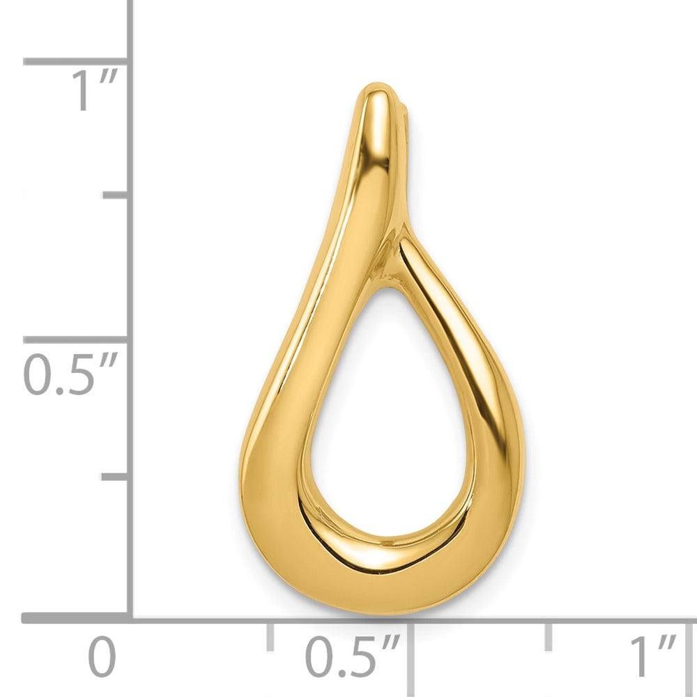 Gold Polished Slide Pendant