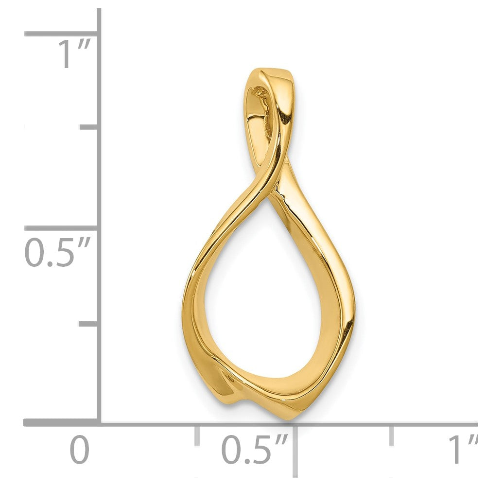 Gold Polished Slide Pendants