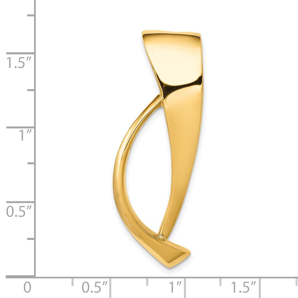 Gold Polished Slide Pendant