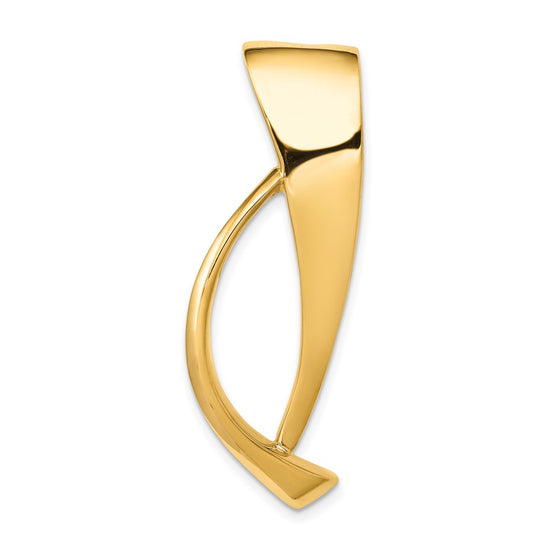 Gold Polished Slide Pendant