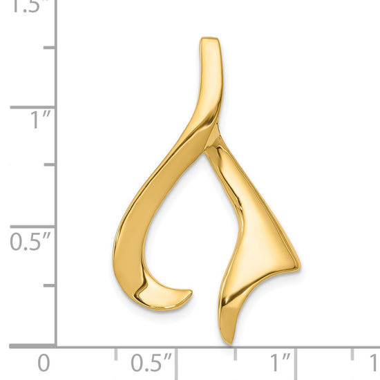 Gold Polished Slide Pendant