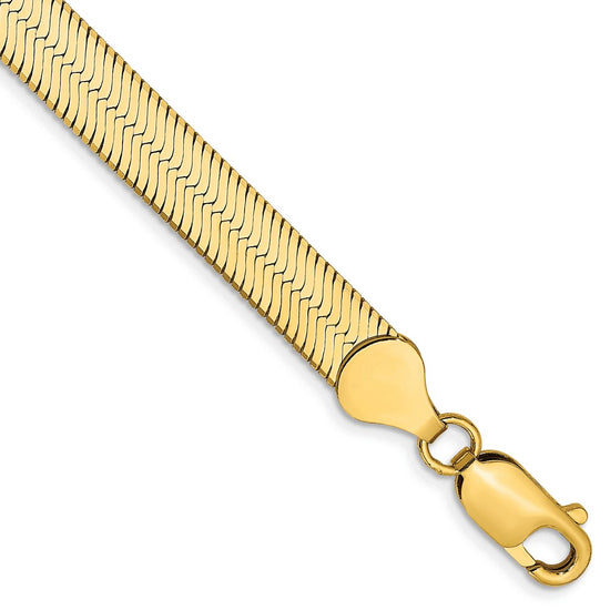 Gold (10K & 14K) Silky Herringbone Chain