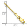10k 1.25mm Spiga Chain Anklet