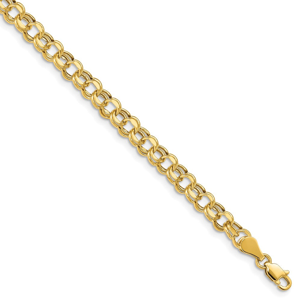 Gold Double Link Charm Bracelets