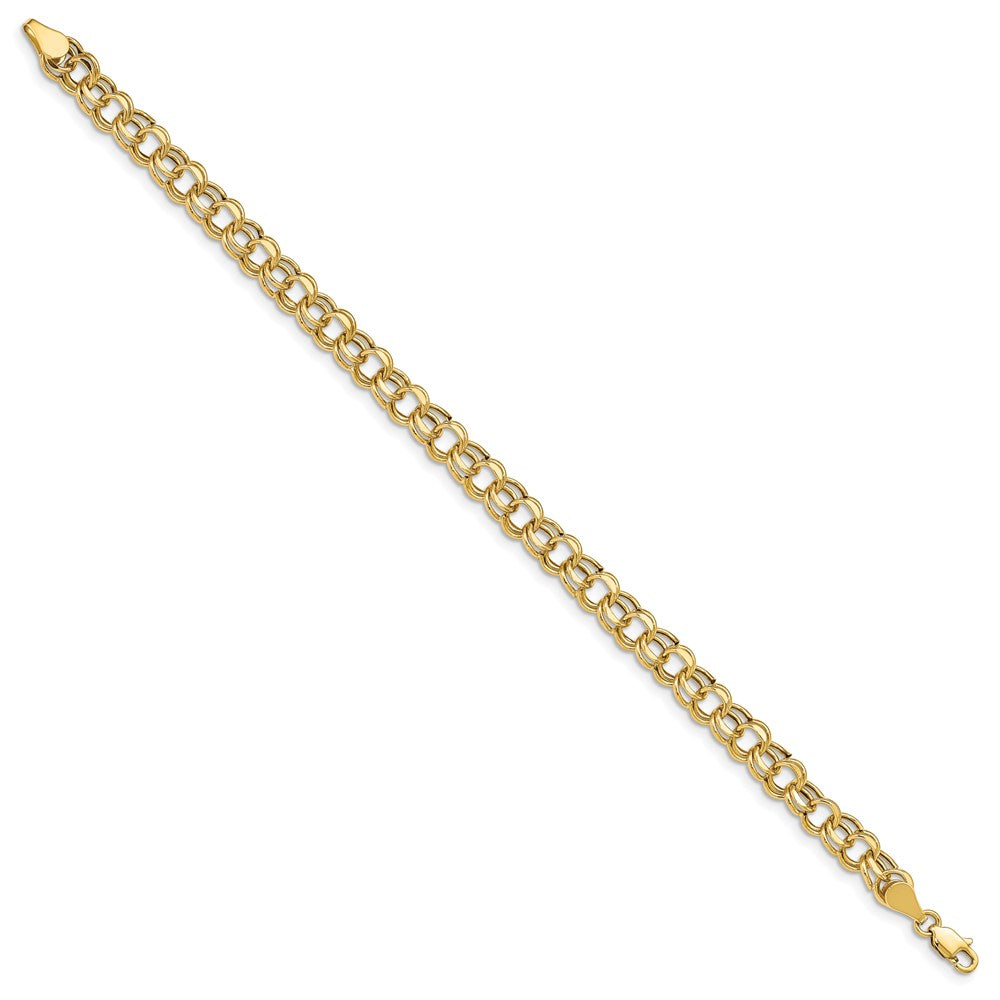 Gold Double Link Charm Bracelets