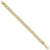 Gold Triple Link Charm Bracelets